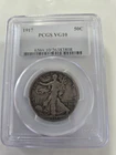 1917 walking liberty half dollar PCGS VG 10