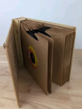 Vintage Record Lot 45's In Albums  Album Mixed Lot Book 2