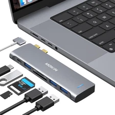 MOKIN MOMUC2205 USB C HUB 6 IN 1 MACBOOK PRO ADAPTER