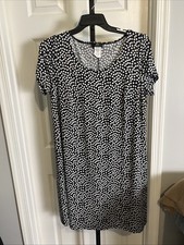 Woman s JBS Women Dress Black With White Polka Dots Size 1 X Pullover
