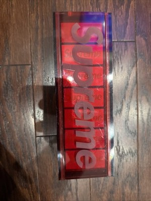 Supreme Aluminum Domino Set Red FW22 | eBay