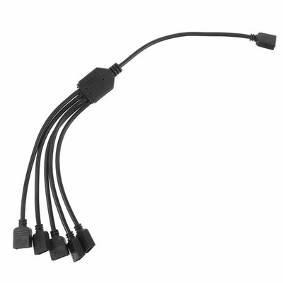 -Splitterkabel 5-Wege-4Pin-Argb-Verlängerungs-Anschlusskabel für Chassis