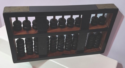 Vintage Sturty wooden japan handmade abacus 8" x 5" - Picture 6 of 6