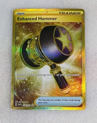 Enhanced Hammer 224/167 NM/M SV06 Twilight Masquerade Gold Secret Item Pokemon
