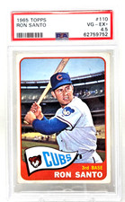 1965 Topps Cubs RON SANTO Baseball Card PSA 4.5 VG-EX+