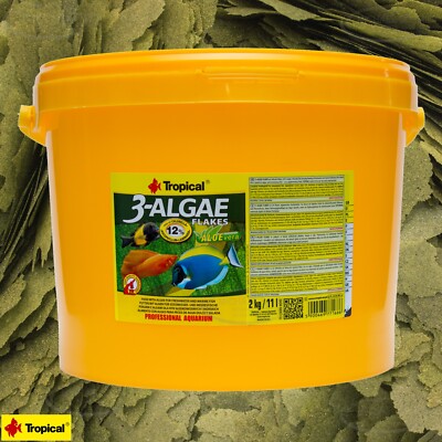(6,73 /L) Tropical 3-Algae Flakes 11L für Süßwasser- & Meeresfische