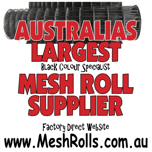 Welded Wire Mesh Animal Fence Fencing Dog Pen Pet 30m Roll 1.5mH Black 25x25 - Picture 3 of 8