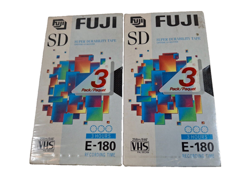 11 Blank Various VHS Video Tapes New and Sealed Sony, JVC, Fuji, Sky - Picture 4 of 5