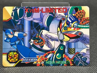 MEGA MAN X MEGA MISSION CARD DASS TCG CAPCOM BANDAI 1995 JAPAN Rare No.40 F/Sb