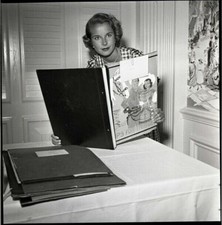 Mona Freeman at home Vinatge Candid Original Camera Negative & Contact Photo