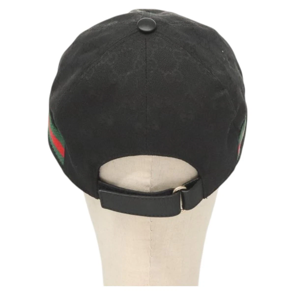 Cappellino Gucci GG Canvas Web Sherry Line L Nero Rosso Verde 200035 Autentico am8293