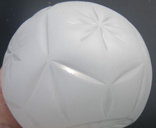 Sea Glass, Crystal Bowl with a Beautiful Pattern 5 x 4 inches