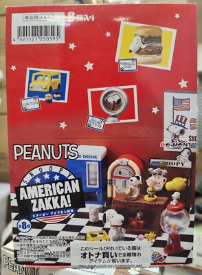 Re-Ment Miniatures Peanuts Snoopy American Zakka Full Set 8 pieces