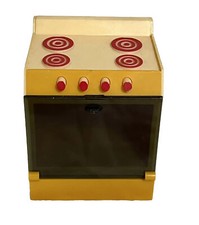 Vintage Wolverine Toy Co. 1960's Hard Plastic Doll Stove 3"x 2.5"