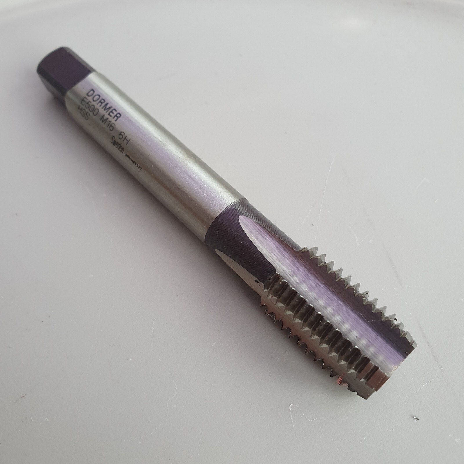 Dormer E500 M16 6H HSS Coarse Threading Tap Straight Flute No1 5RH1267346
