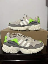 Adidas Yung-96 Boys Shoes Size 6 Color: Taupe/Grey/Lime G27414 Torsion