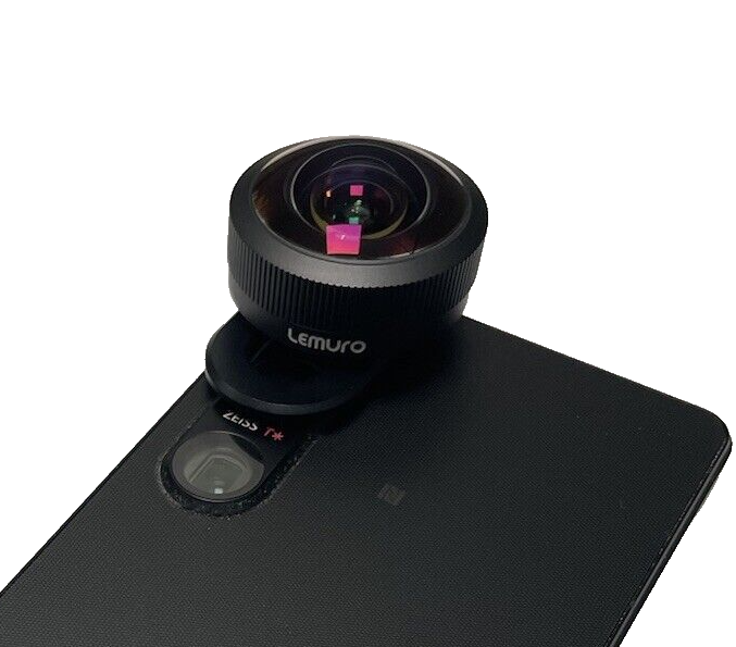 Lemuro 8mm Fisheye Lens With Clip IPhone Photography iPhone Android Camera  Black