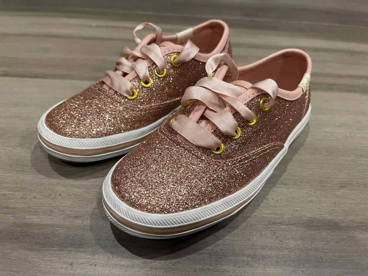 Grunde pen Trænge ind KEDS X KATE SPADE CHAMPION GLITTER TODDLER KIDS GIRLS 9.5M ROSE GOLD SHOES  | eBay