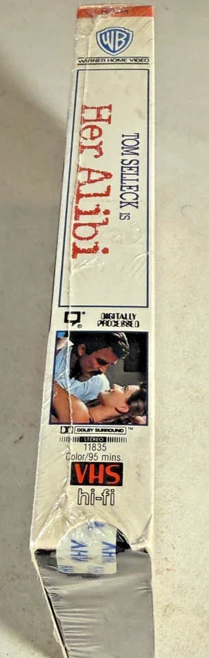 TOM SELLICK HER ALIBI SEALED VHS  RARE MAGNUM PI - Image 2 of 4