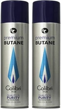 2 Pk Colibri Premium Lighter Butane Refil Fuel 162g 10.1oz 300ml Canister 9111-2