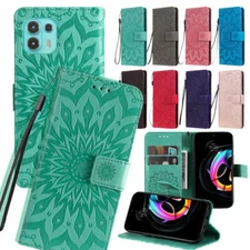 Flower Wallet Phone Case For Motorola Moto G51 G71 Edge 20 Pro Lite E20 E7 Power