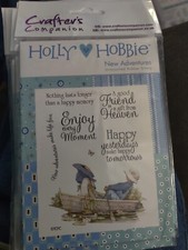 Holly Hobbie New Adventures Crafters  rubber stamp New