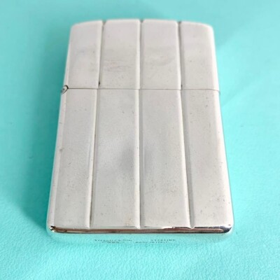 ☆TIFFANY&amp;Co.・zippo Tiffany TIFFANY&Co. Sterling Silver Rare Zippo Lighter Vintage | eBay