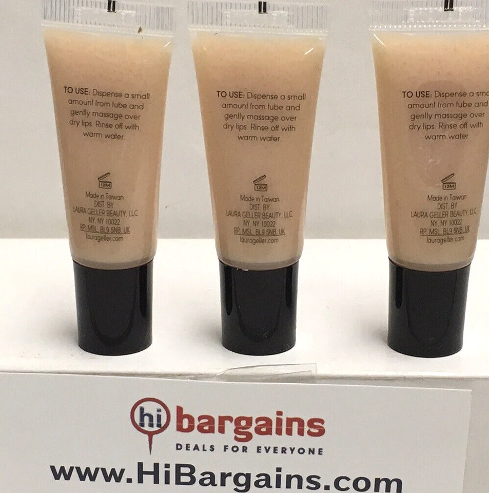 ЛОТ ИЗ 3 САХАРНЫХ ПОЛОСОК ДЛЯ ГУБ LAURA GELLER (для сухих губ) СКРАБ 0,24 УНЦИИ КАЖДАЯ НОВАЯ!! - Изображение 2 из 2