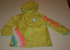New Carter's Girls Raincoat 2T 3T 4T 5 7 8 12 14 Yellow Rainbow Girl Power