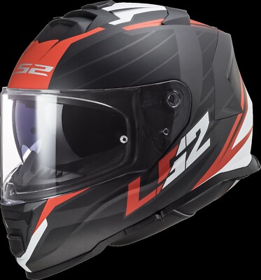 LS2 FF800 Storm 2 Nerve schwarz rot matt Gr. XS Motorradhelm Integralhelm