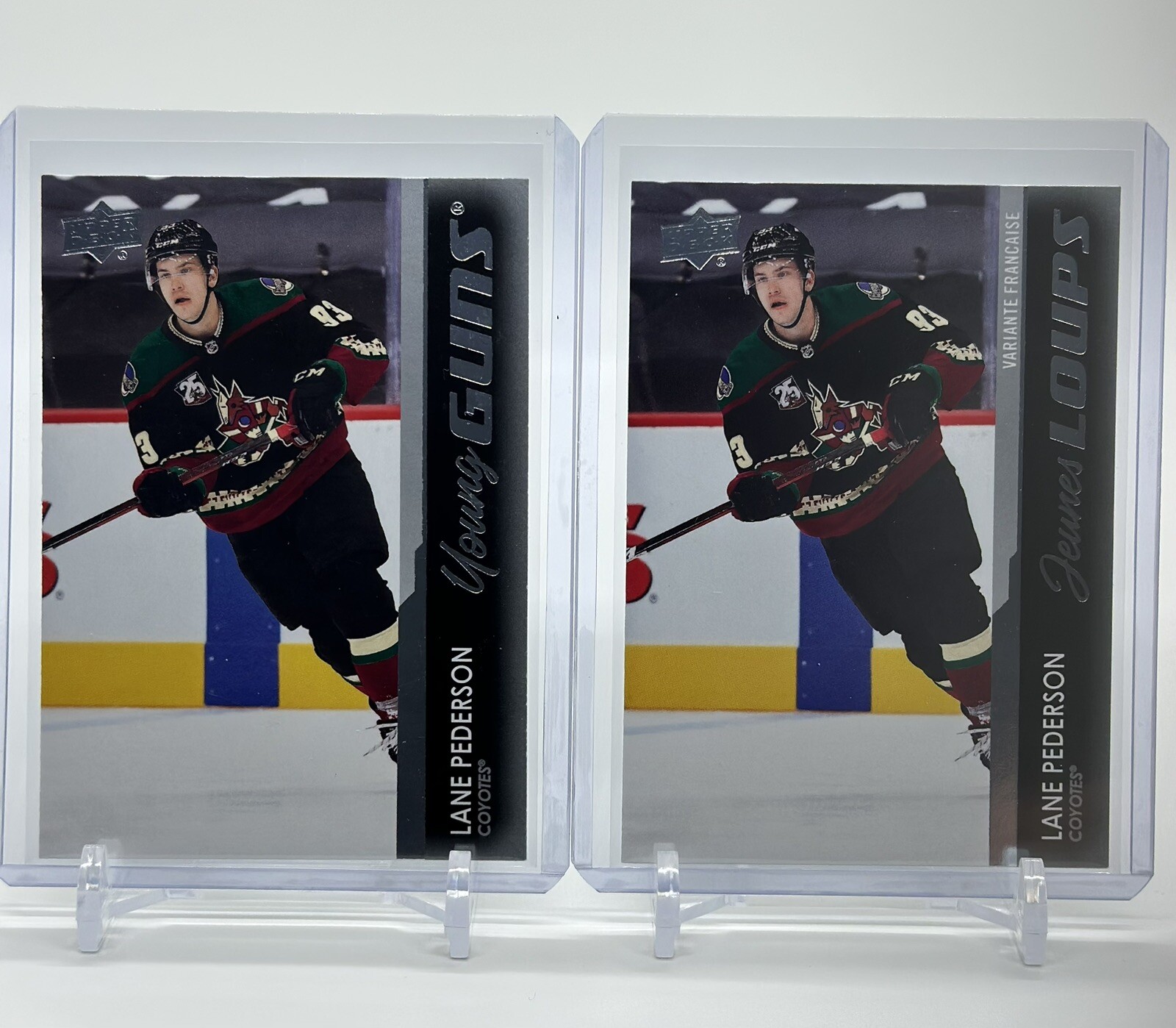 2021-22 Upper Deck Series 1 Young Guns & French YG (#234) Lane Pederson