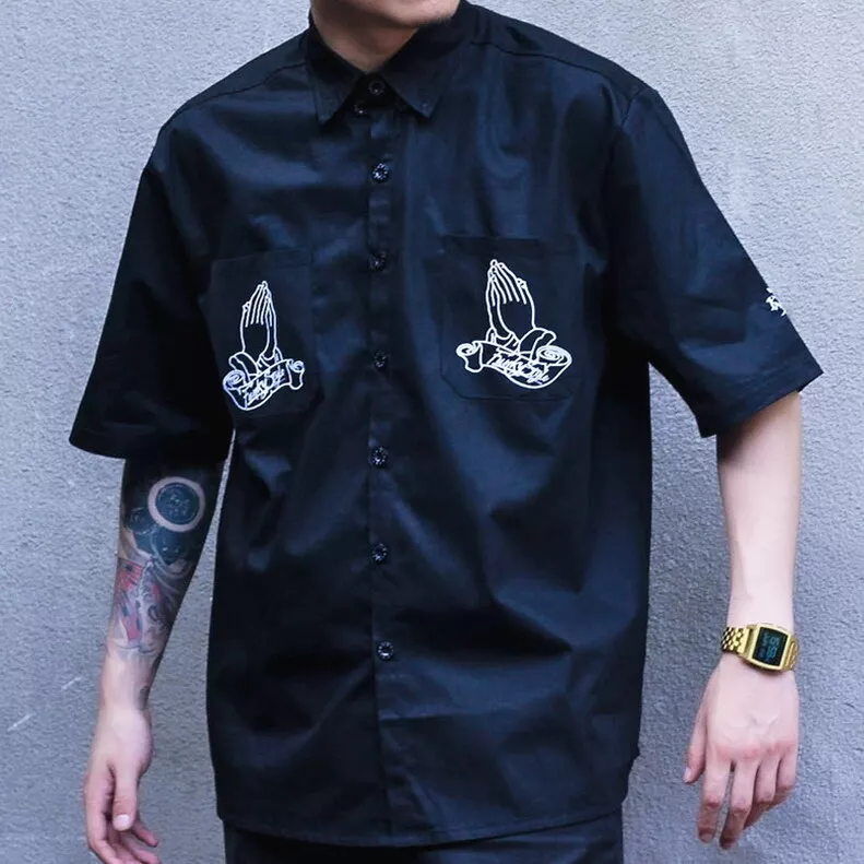 Gangster short hotsell sleeve button up