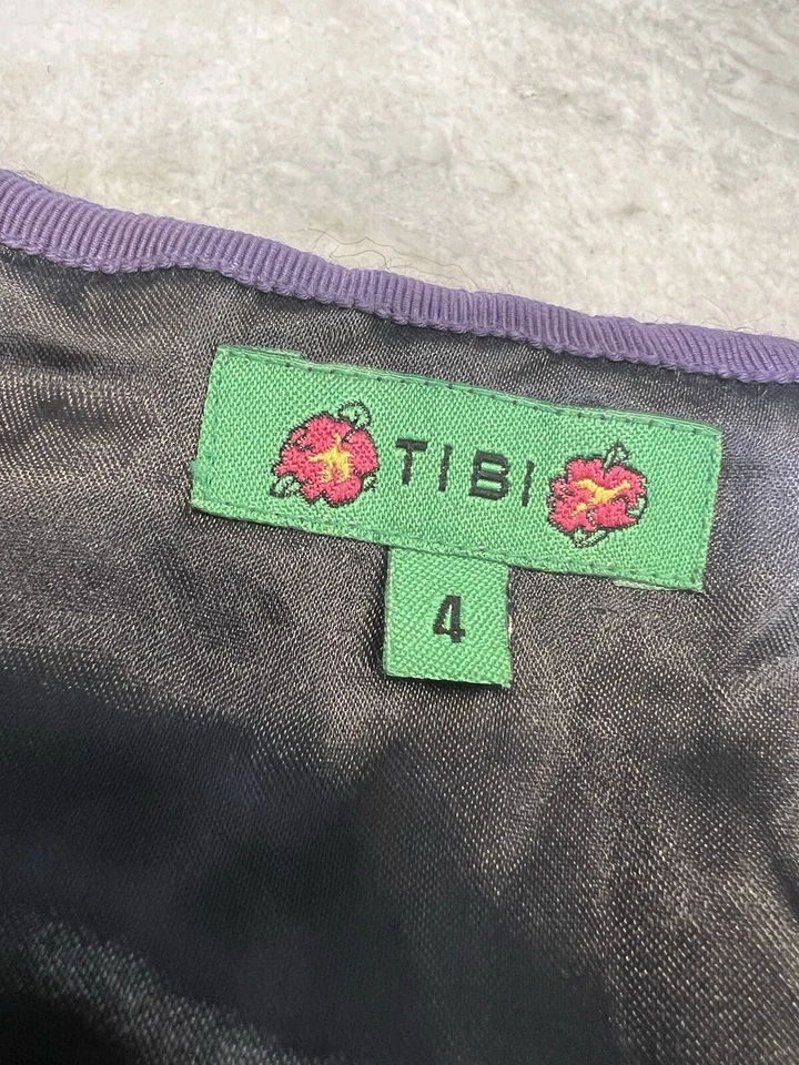 Tibi 4 Tweed 100% Wool Multicolor Skater Short Skirt - Image 4 of 4