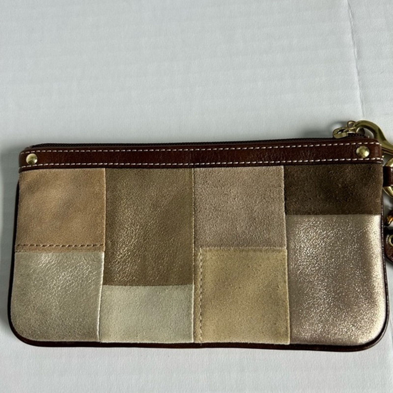 Coach Patchwork Leather/Suede Wristlet - image 3