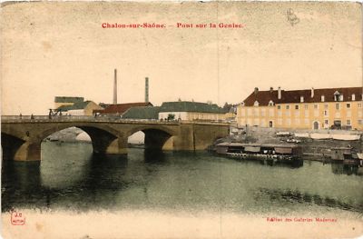 CPA CHALON-sur-SAONE - Pont sur la Genise (637837)