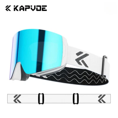 KAPVOE Magnetic Ski Goggles Men Women Anti-Fog Snow Goggles UV400 Snowboard Goggles