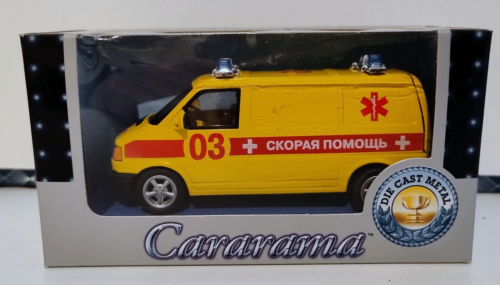 Cararama - Emergency Vehicle Ambulance - Die Cast Model Car Scale 1:43