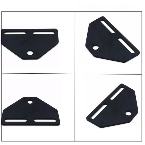 Bottom Mount HEADLIGHT Bracket Adapter Black For Harley Touring Road Glide Dyna - Picture 3 of 9