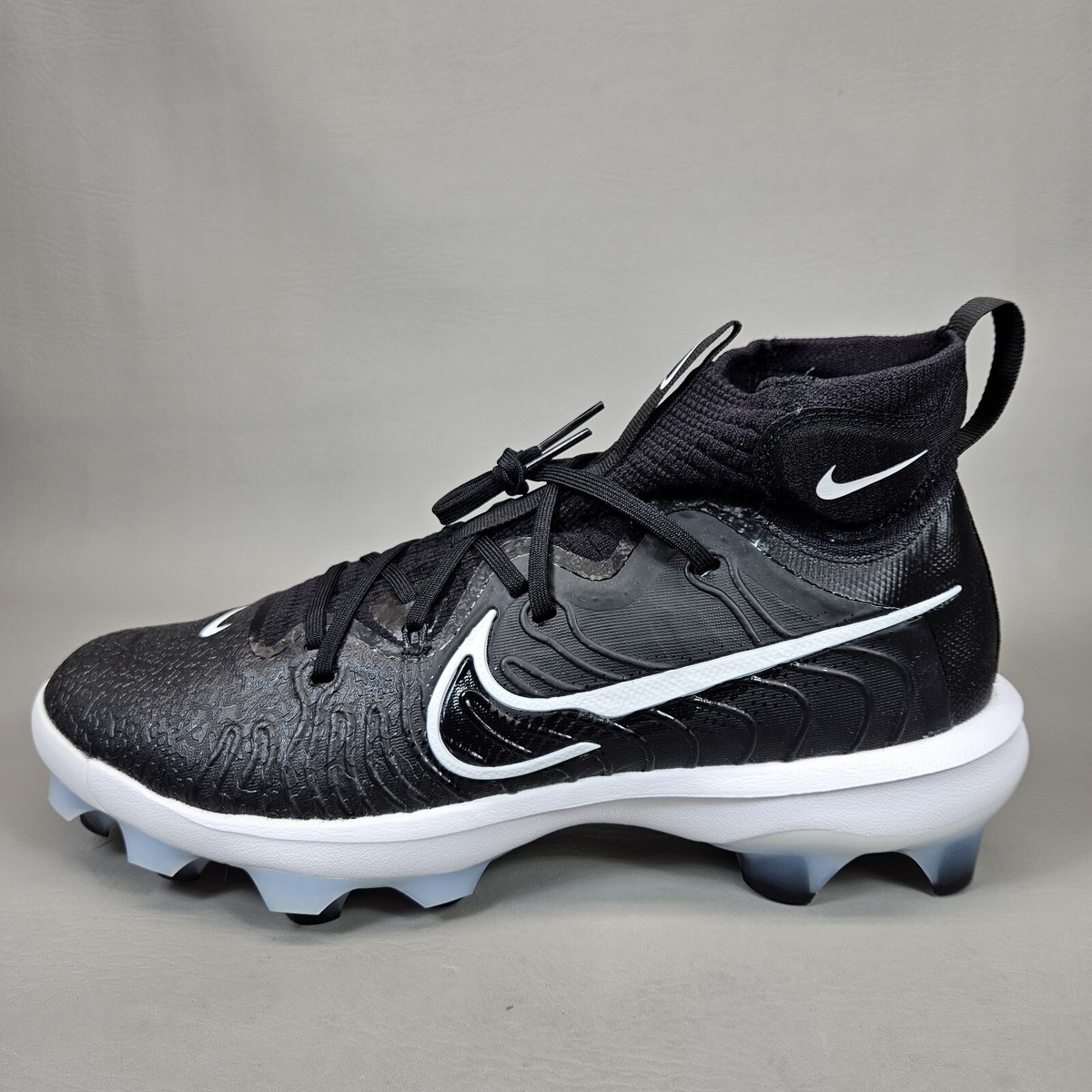 Nike Alpha Huarache NXT MCS Black White Baseball Cleats Men's Size