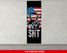 Heavy Duty Home Gym Banner - Large Motivational Quote Wall Art