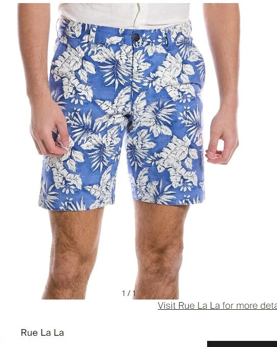 TOMMY BAHAMA FLORIDA FRONDS 10 英寸高尔夫百慕大短裤 110 美元 38,44