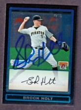 Brock Holt 2009 Bowman Chrome Prospects Rookie #25 Beckett Authentic Autograph