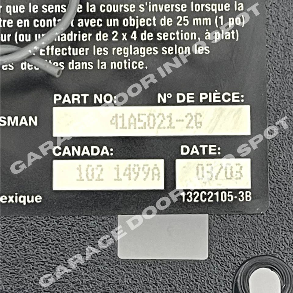 41A5021-2 Placa lógica de circuito Sears Craftsman panel final botón rojo de aprendizaje Foto 2 de 4