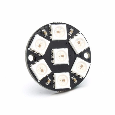 1Stks 7-Bit WS2812 5050 RGB LED Ring Round Decoration Bulb