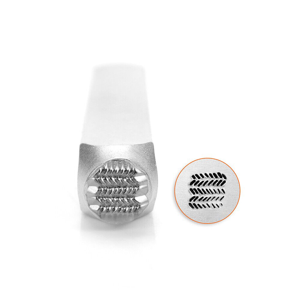 ImpressArt Dash Zig Zag Texture Metal Design Stamp- Steel 6mm Jewelers Punch
