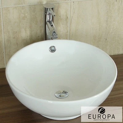 Europa Legacy 420x420 0TH Sink White Ceramic Counter Top Bathroom Basin A19