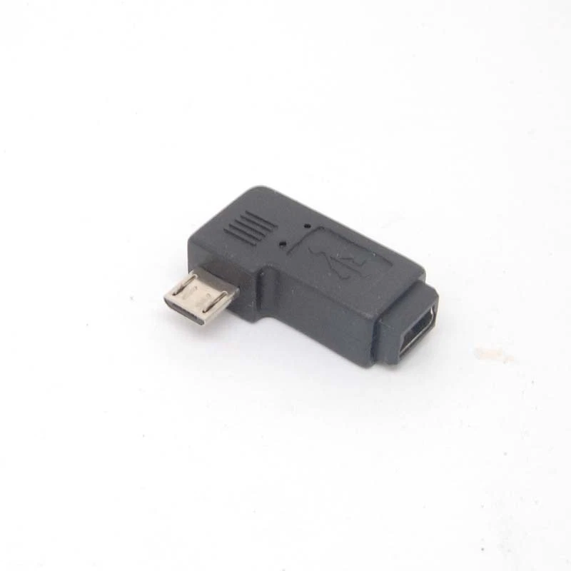 90 Degree right Angle Adapter micro USB Type A B male to mini USB feMale Charger - Image 3 of 4