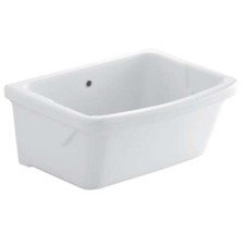 Lavatoio in ceramica pilozzo lavanderia Geberit Pozzi Ginori Iseo 75x60x38