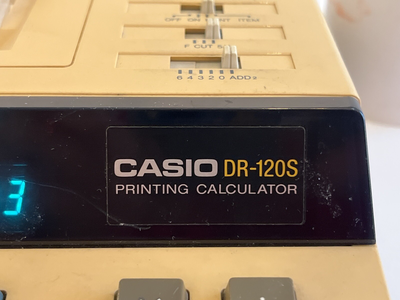 Casio DR120S 12Digi Heavy Duty Printing Calculator Rare Vintage
