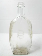 Vintage Mr. Boston's Spot Whiskey Bottle 8-5/8" tall Clear Glass Flask NO LID